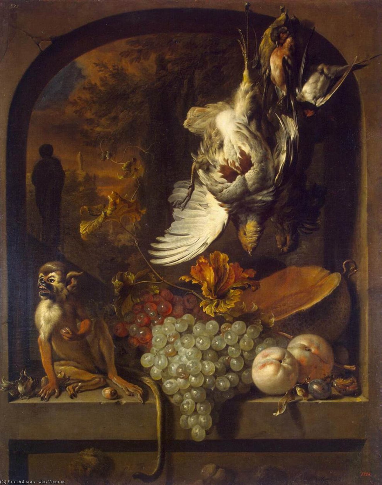Wikioo.org – La Enciclopedia de las Bellas Artes - Pintura, Obras de arte de Jan Weenix - naturaleza muerta