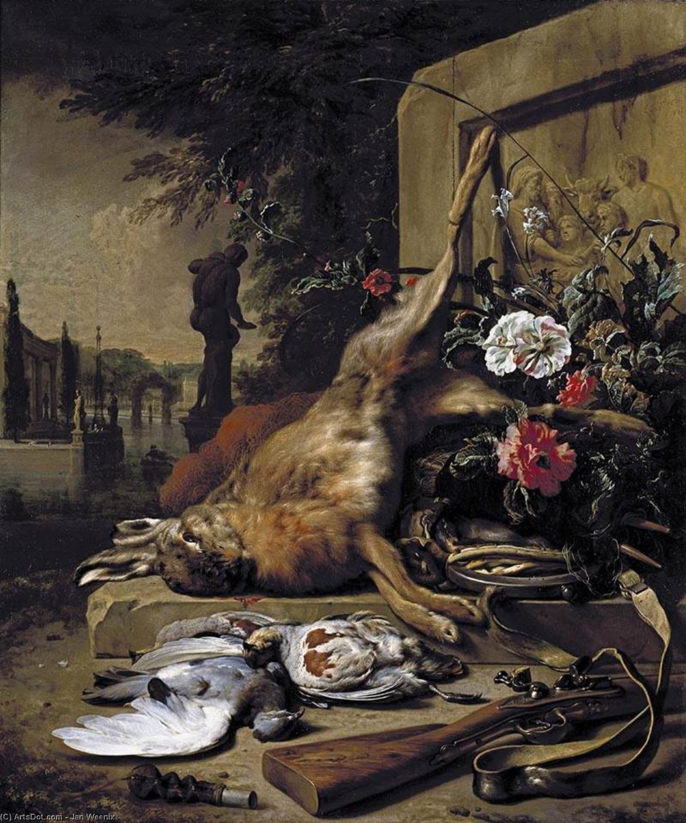 Wikioo.org - The Encyclopedia of Fine Arts - Painting, Artwork by Jan Weenix - Still-Life of Game