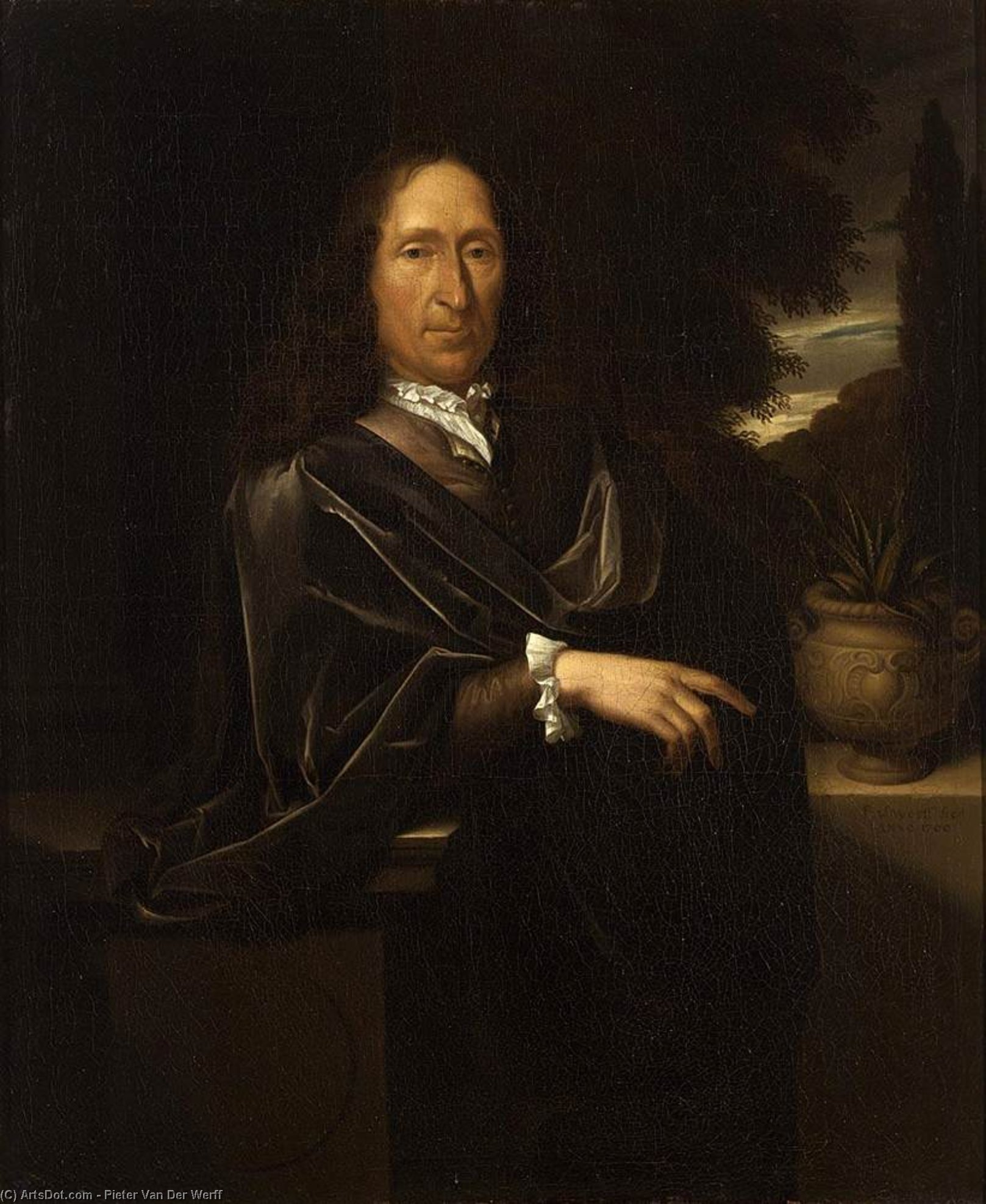 WikiOO.org - Encyclopedia of Fine Arts - Lukisan, Artwork Pieter Van Der Werff - Portrait of a Gentleman