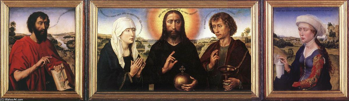 WikiOO.org - 百科事典 - 絵画、アートワーク Rogier Van Der Weyden - ブレーキ 家族  トリプティク