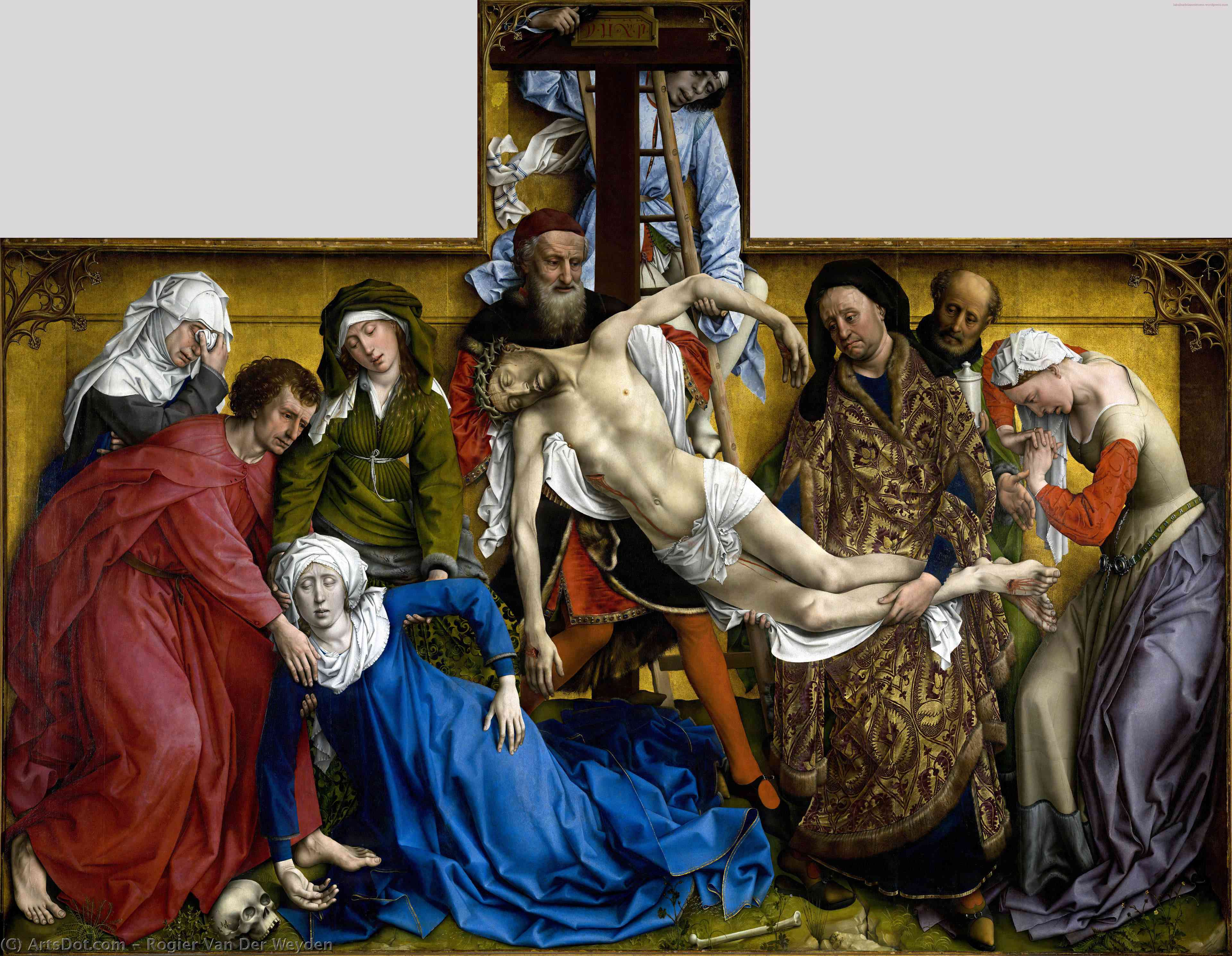 Wikioo.org – La Enciclopedia de las Bellas Artes - Pintura, Obras de arte de Rogier Van Der Weyden - deposición