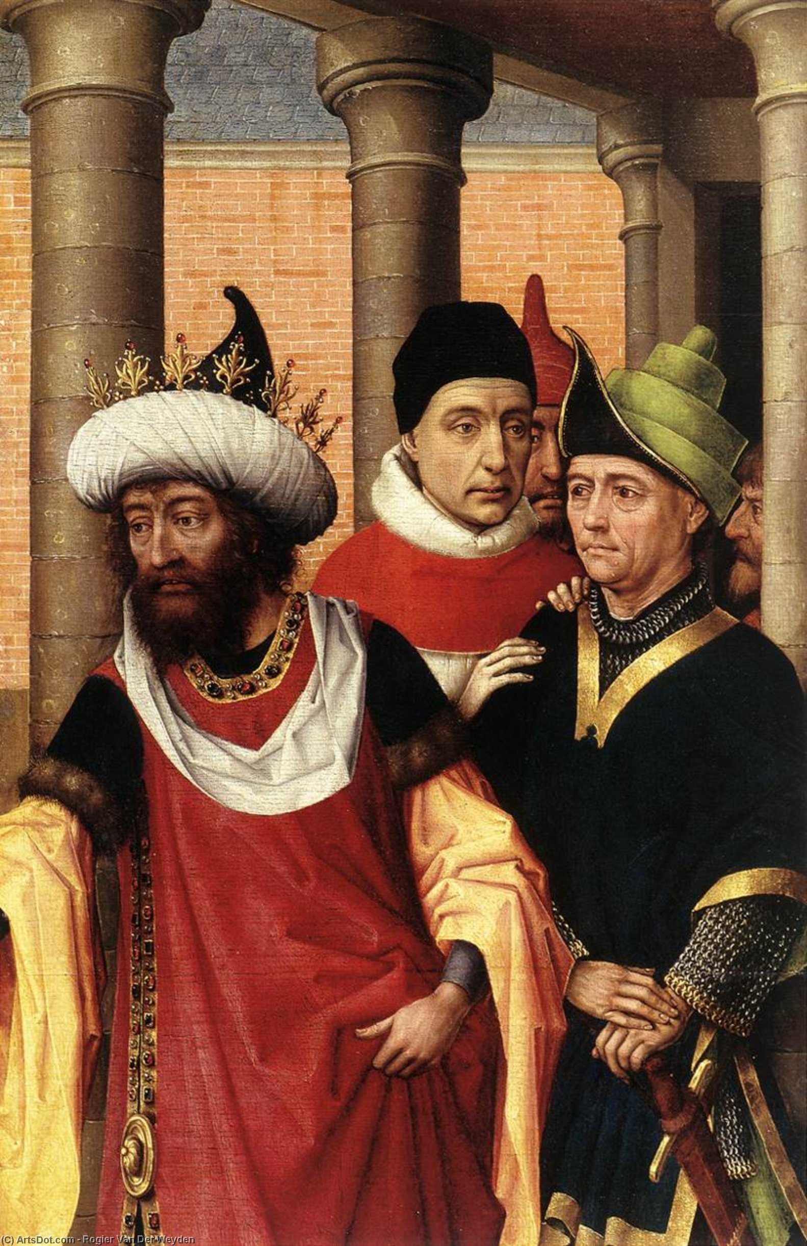 WikiOO.org – 美術百科全書 - 繪畫，作品 Rogier Van Der Weyden - 组 男人