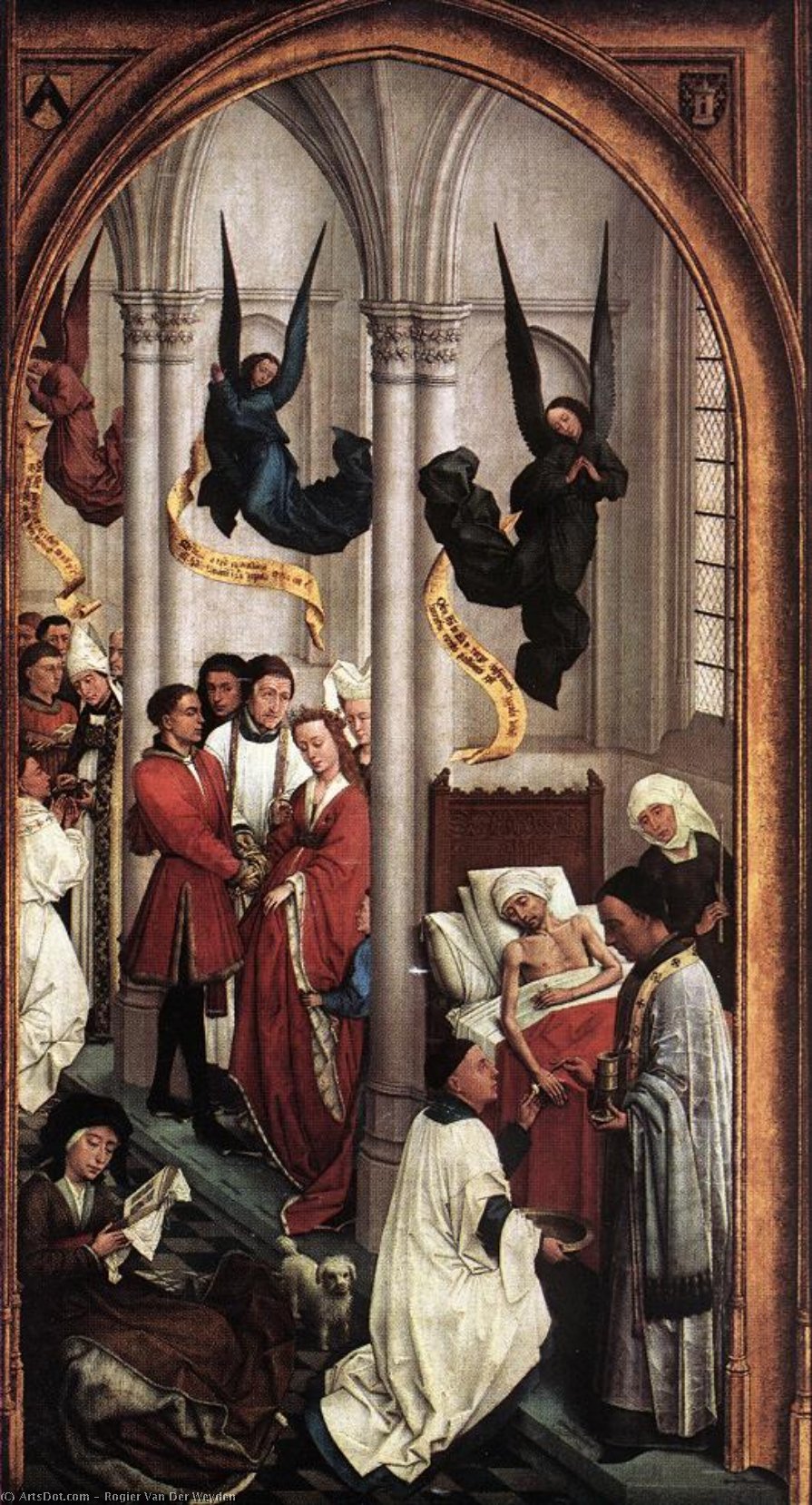WikiOO.org - Encyclopedia of Fine Arts - Maalaus, taideteos Rogier Van Der Weyden - Seven Sacraments (right wing)