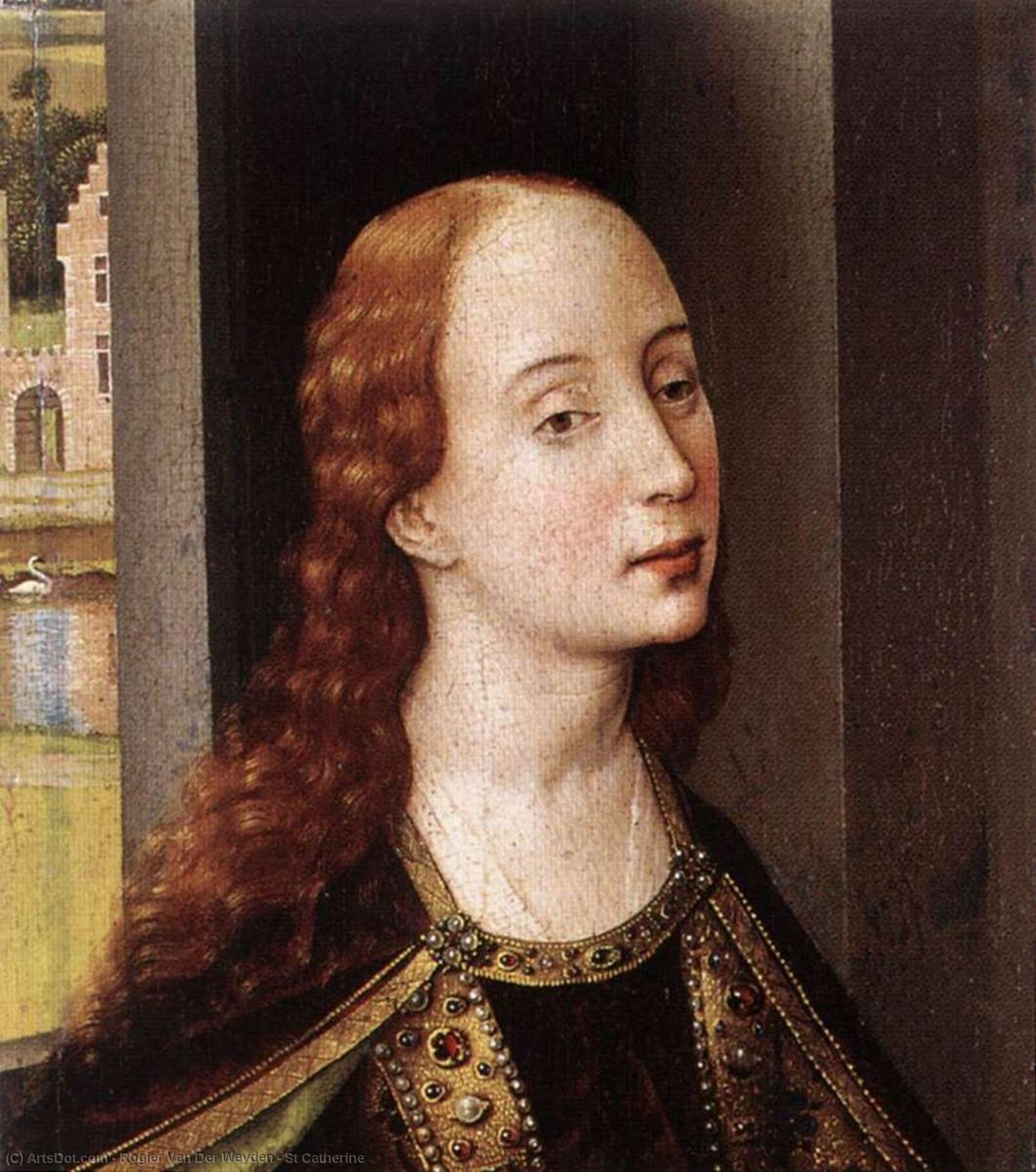 Wikioo.org - The Encyclopedia of Fine Arts - Painting, Artwork by Rogier Van Der Weyden - St Catherine