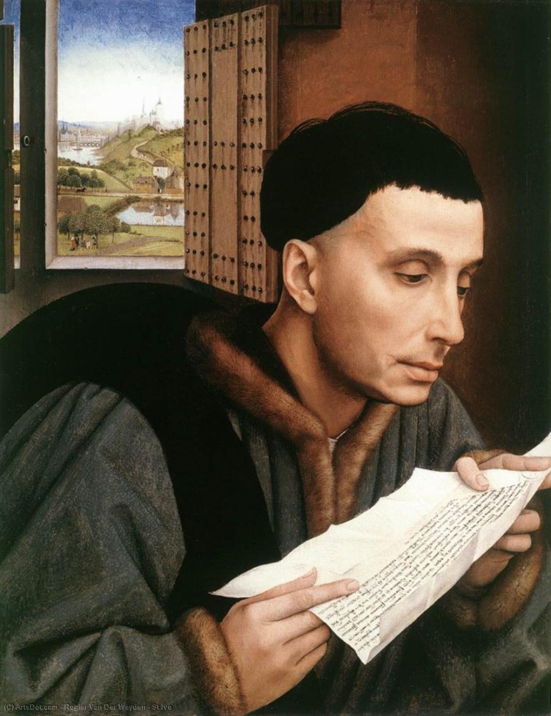 Wikioo.org – La Enciclopedia de las Bellas Artes - Pintura, Obras de arte de Rogier Van Der Weyden - san ivo