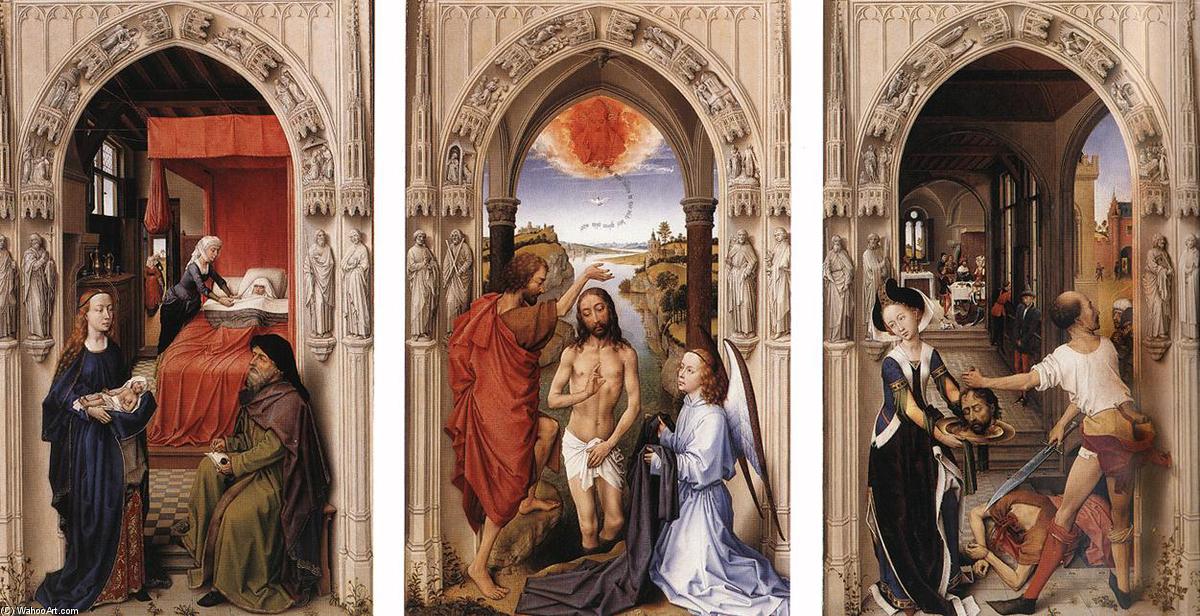 Wikioo.org - Die Enzyklopädie bildender Kunst - Malerei, Kunstwerk von Rogier Van Der Weyden - Johannes-Altar