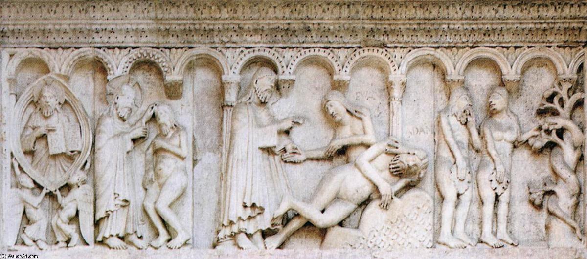 WikiOO.org - Enciklopedija dailės - Tapyba, meno kuriniai Wiligelmo (Gulielmo Da Modena) - Scenes from Genesis