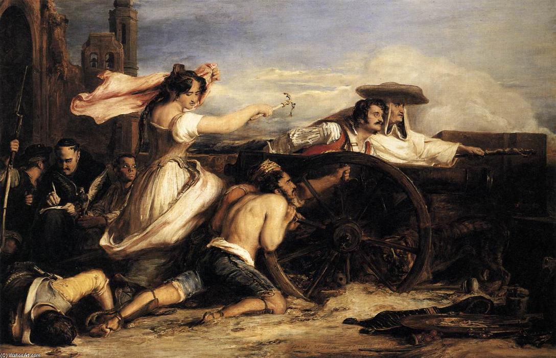 Wikioo.org - The Encyclopedia of Fine Arts - Painting, Artwork by David Wilkie Wynfield - The Defence of Saragossa