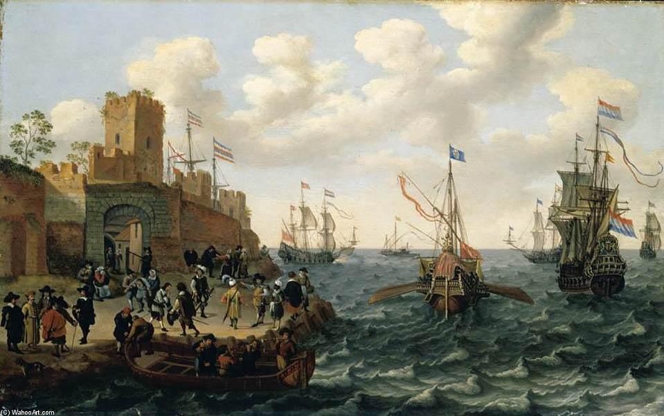 Wikioo.org - The Encyclopedia of Fine Arts - Painting, Artwork by Isaac Willaerts - Coastal Landscape