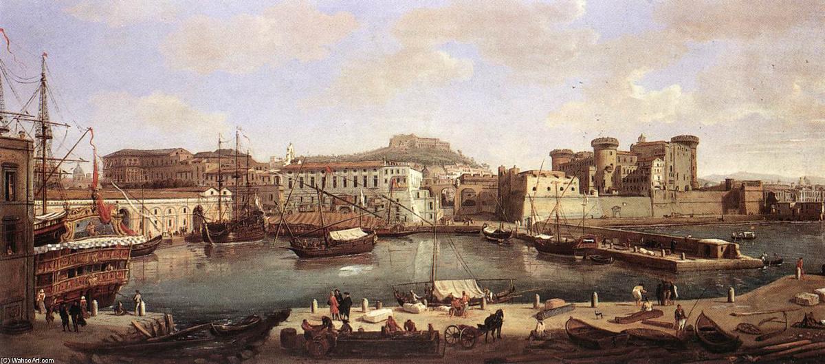 Wikioo.org - The Encyclopedia of Fine Arts - Painting, Artwork by Gaspar Van Wittel (Caspar Andriaans Van Wittel) - View of Naples