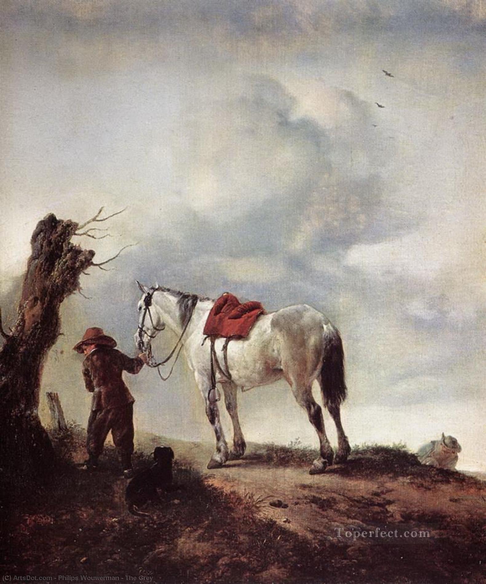Wikioo.org - The Encyclopedia of Fine Arts - Painting, Artwork by Philips Wouwerman - The Grey