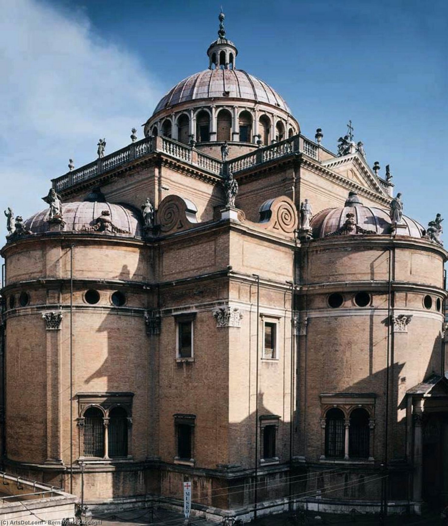 WikiOO.org - 百科事典 - 絵画、アートワーク Bernardino Zaccagni - の表示 ザー ドームと ザー 後陣