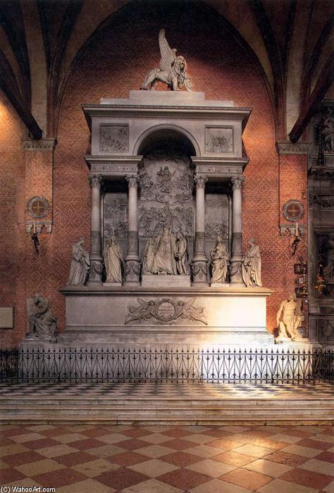 Wikioo.org - The Encyclopedia of Fine Arts - Painting, Artwork by Luigi Zandomeneghi - Tomb of Titian