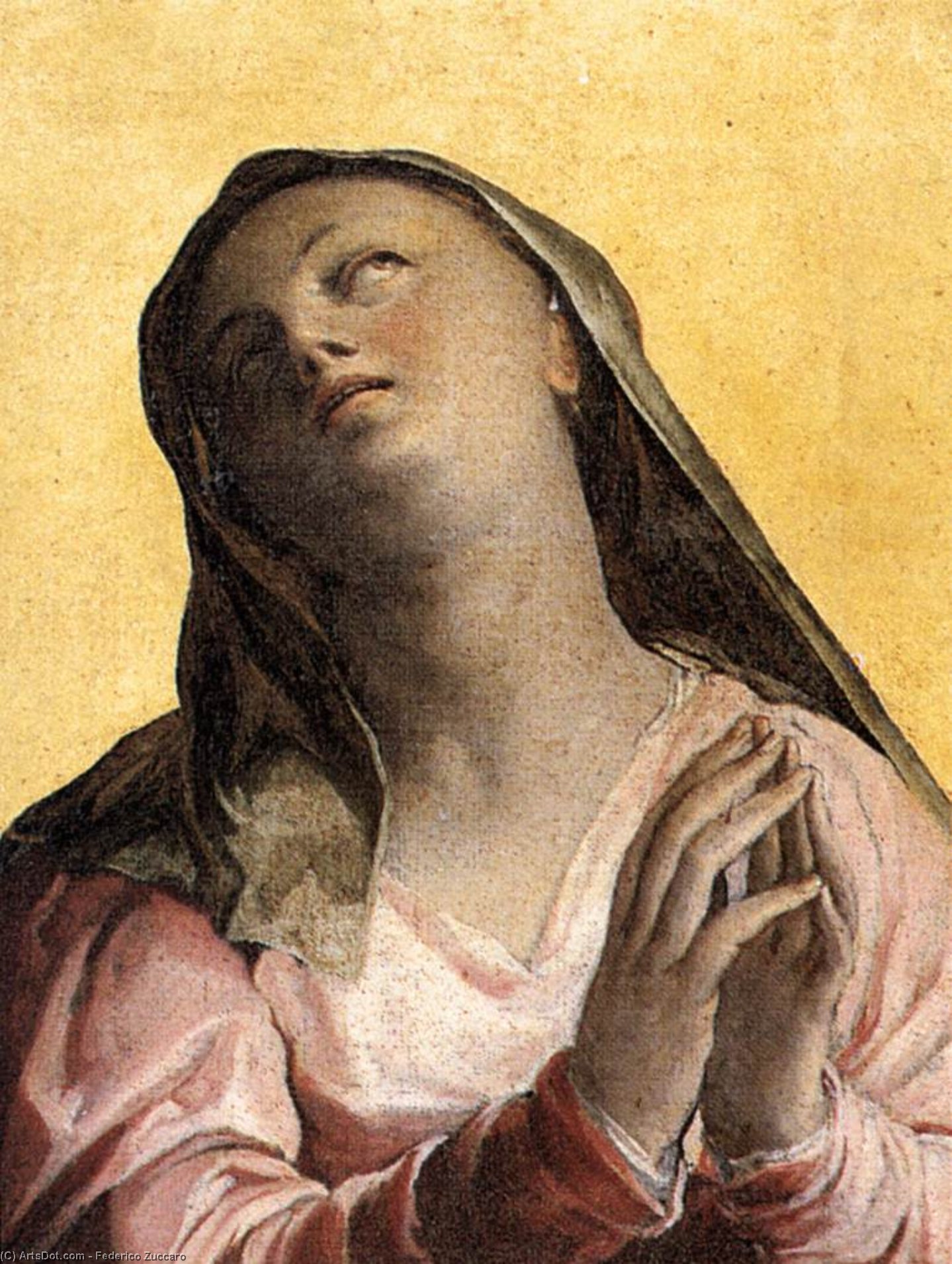 Wikioo.org - Bách khoa toàn thư về mỹ thuật - Vẽ tranh, Tác phẩm nghệ thuật Federico Zuccari - Assumption of the Virgin (detail)