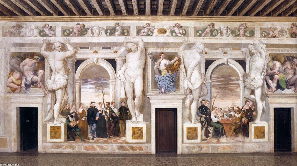 WikiOO.org - Encyclopedia of Fine Arts - Maľba, Artwork Giovanni Antonio Fasolo - Invitation to Dance Playing Cards