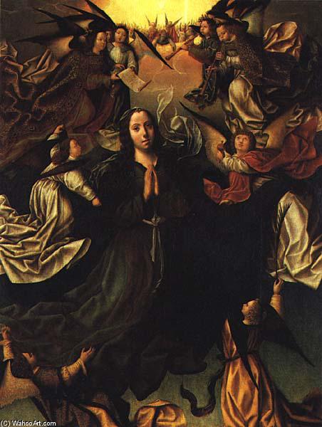 Wikioo.org - The Encyclopedia of Fine Arts - Painting, Artwork by Vasco Fernandes (Grao Vasco) - Assumption of the Virgin