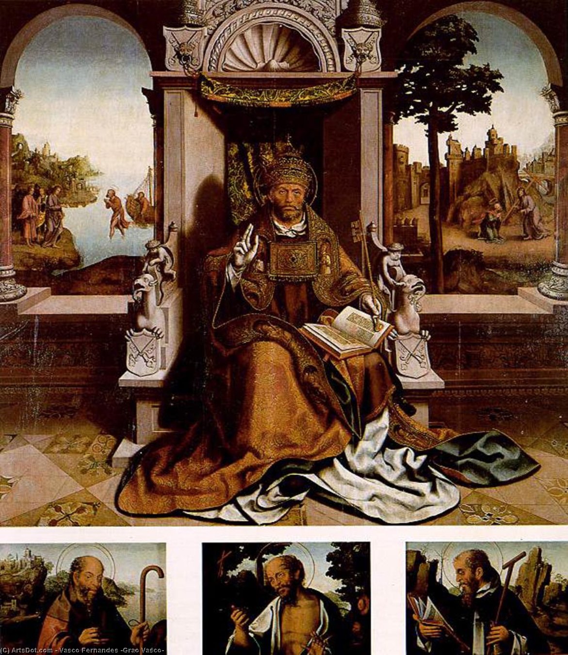 WikiOO.org - Enciklopedija likovnih umjetnosti - Slikarstvo, umjetnička djela Vasco Fernandes (Grao Vasco) - St. Peter