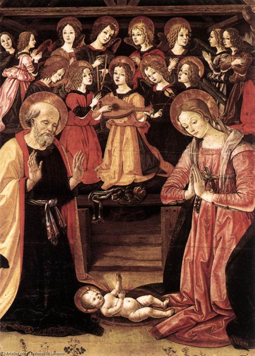 Wikioo.org – L'Encyclopédie des Beaux Arts - Peinture, Oeuvre de Fiorenzo Di Lorenzo - L Adoration des Mages