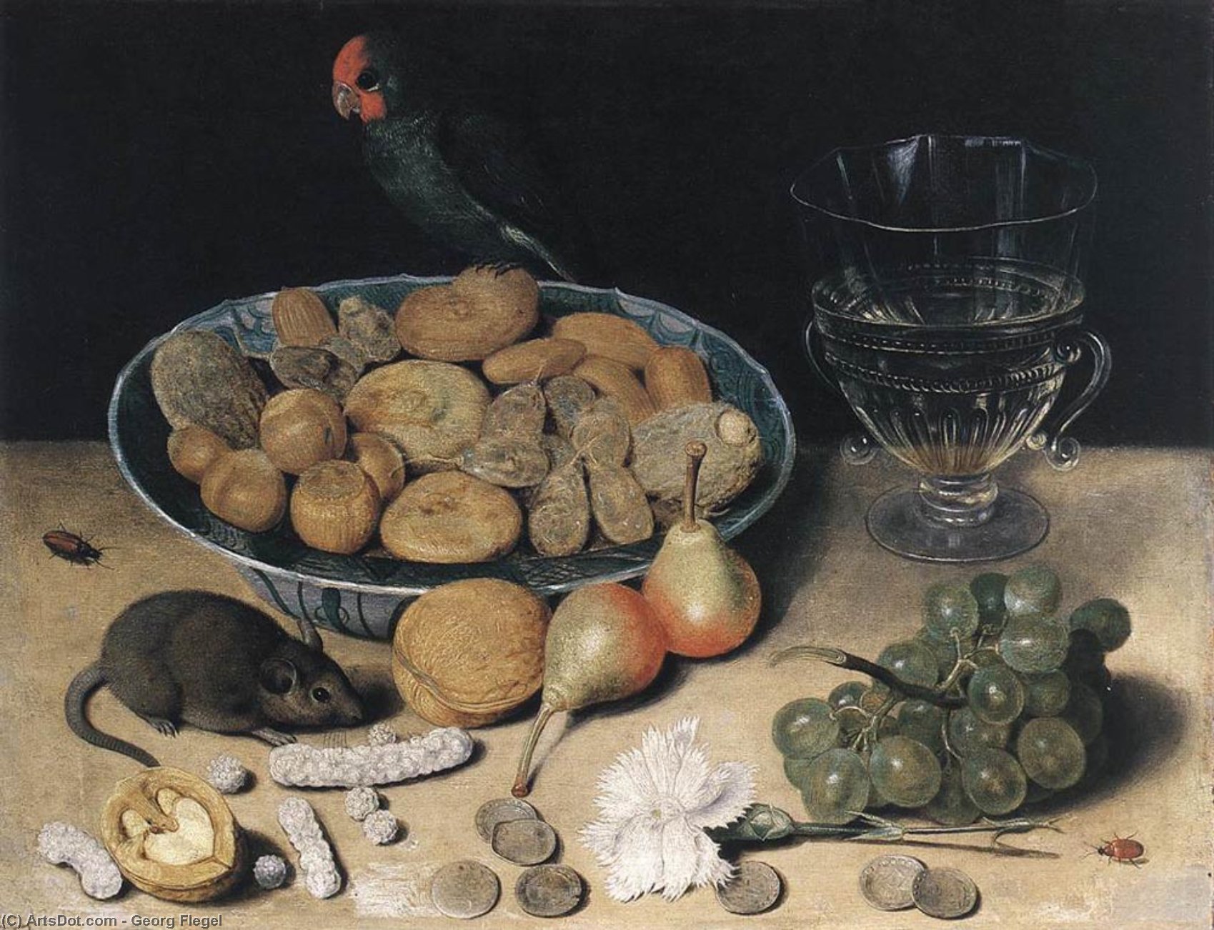 Wikioo.org - The Encyclopedia of Fine Arts - Painting, Artwork by Georg Flegel - Dessert Still-Life