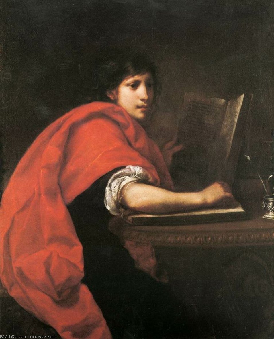 Wikioo.org - The Encyclopedia of Fine Arts - Painting, Artwork by Francesco Furini - St John the Evangelist