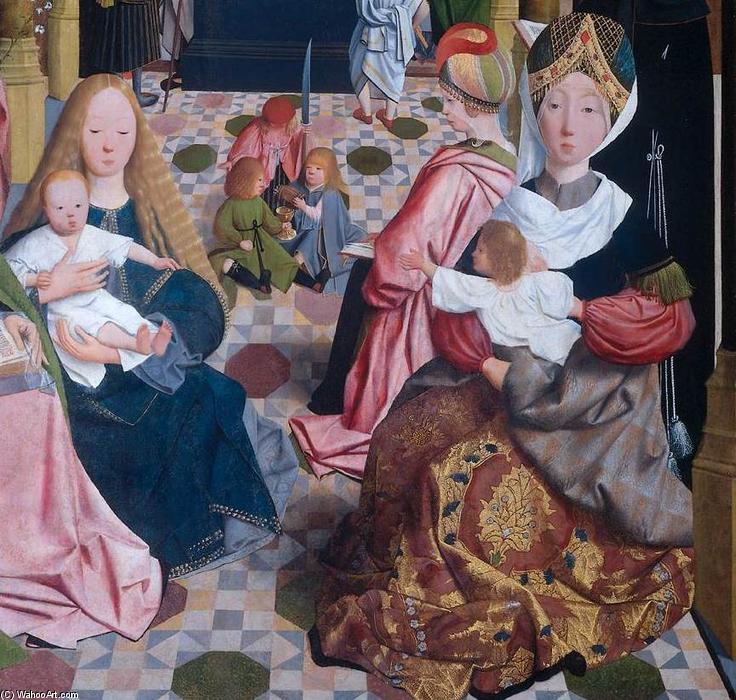 Wikoo.org - موسوعة الفنون الجميلة - اللوحة، العمل الفني Geertgen Tot Sint Jans - The Holy Kinship (detail) (10)