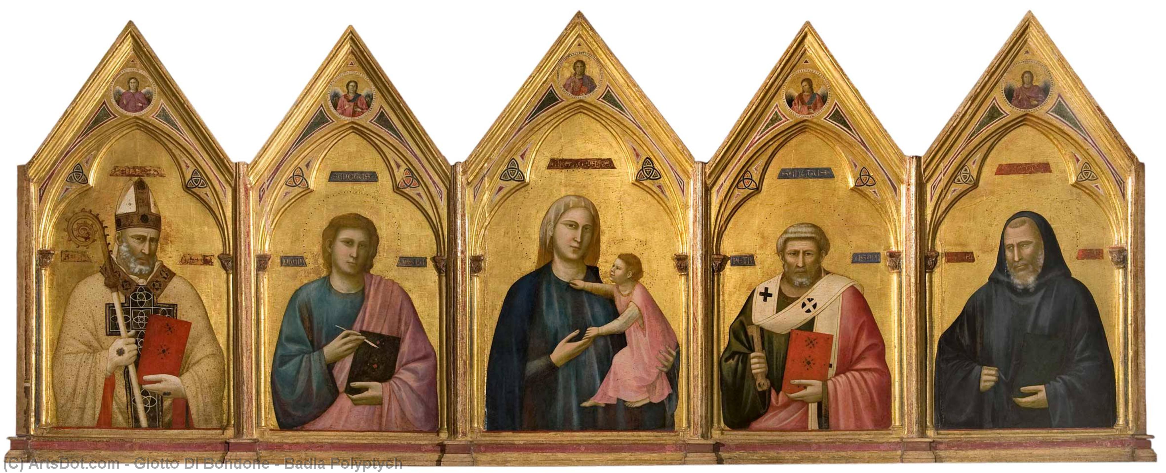 WikiOO.org - אנציקלופדיה לאמנויות יפות - ציור, יצירות אמנות Giotto Di Bondone - Badia Polyptych