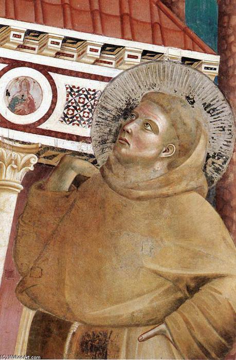 Wikioo.org – L'Enciclopedia delle Belle Arti - Pittura, Opere di Giotto Di Bondone - leggenda di san francesco : 6 . sogno di innocenzo iii ( particolare )