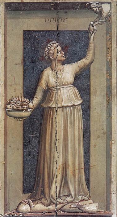Wikioo.org - Bách khoa toàn thư về mỹ thuật - Vẽ tranh, Tác phẩm nghệ thuật Giotto Di Bondone - No. 45 The Seven Virtues: Charity