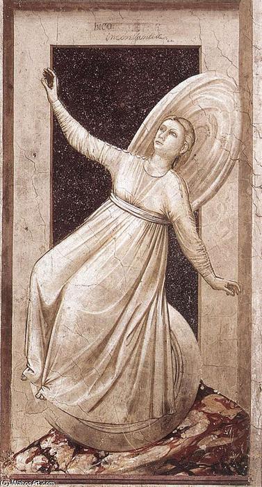 Wikioo.org – La Enciclopedia de las Bellas Artes - Pintura, Obras de arte de Giotto Di Bondone - nadie 52   el  siete  vicios  La inconstancia