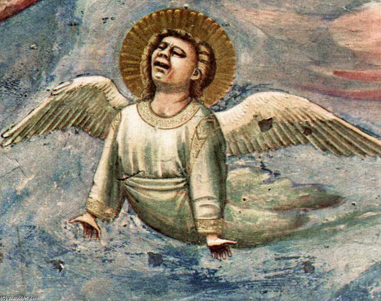WikiOO.org - Enciclopedia of Fine Arts - Pictura, lucrări de artă Giotto Di Bondone - Scenes from the Life of Christ: 20. Lamentation (detail) (12)