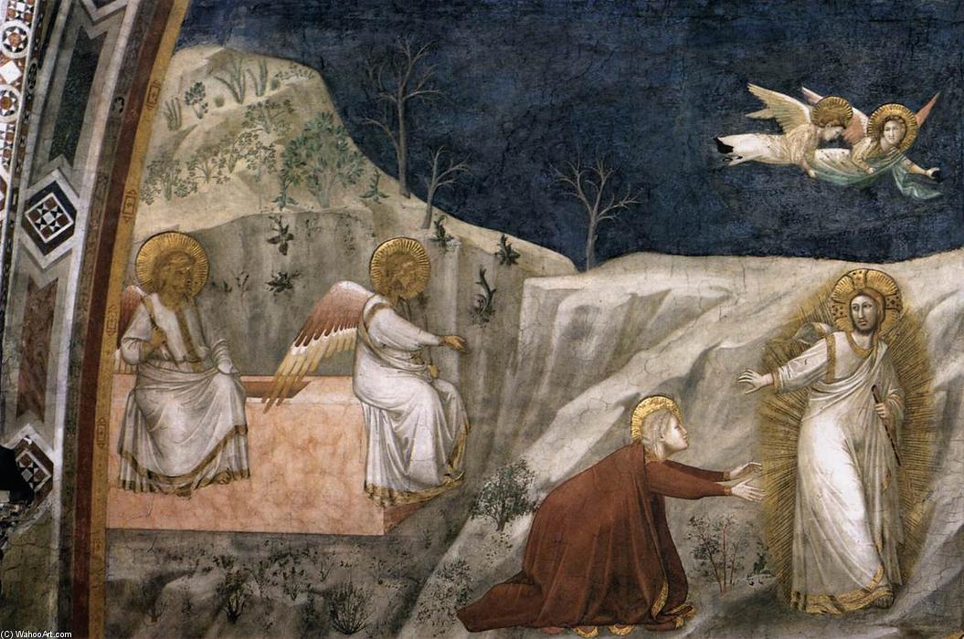 Wikioo.org - สารานุกรมวิจิตรศิลป์ - จิตรกรรม Giotto Di Bondone - Scenes from the Life of Mary Magdalene: Noli me tangere