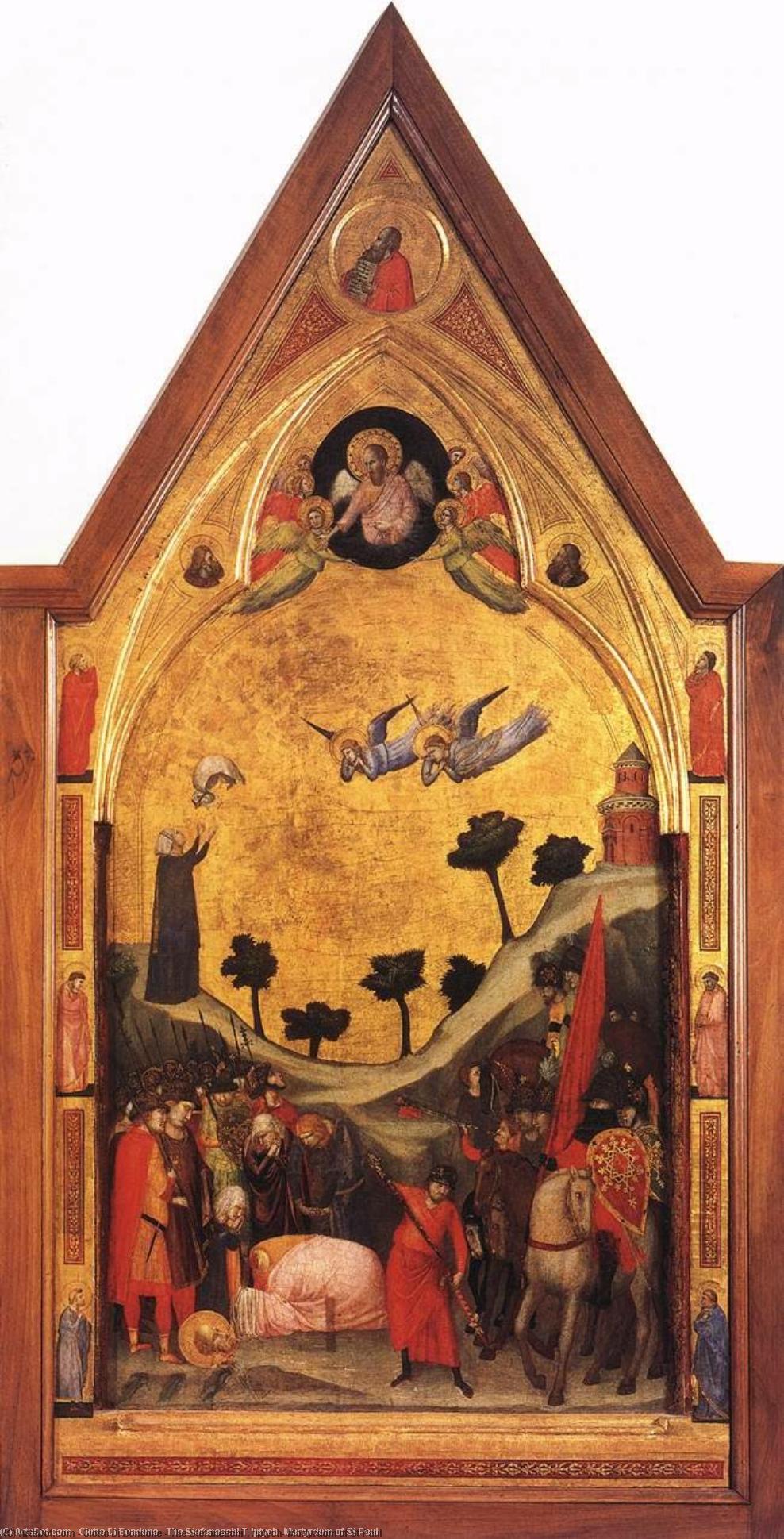 Wikioo.org – L'Enciclopedia delle Belle Arti - Pittura, Opere di Giotto Di Bondone - Il Trittico Stefaneschi martirio  di  Cattedrale di St  Paolo