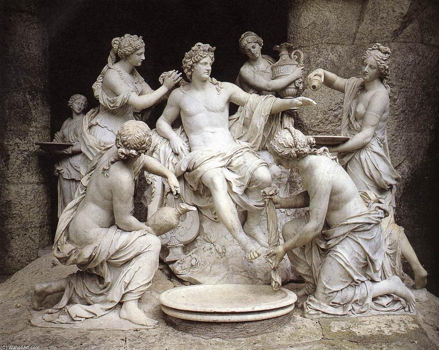 Wikioo.org - The Encyclopedia of Fine Arts - Painting, Artwork by François Girardon - Apollon and the Nymphs