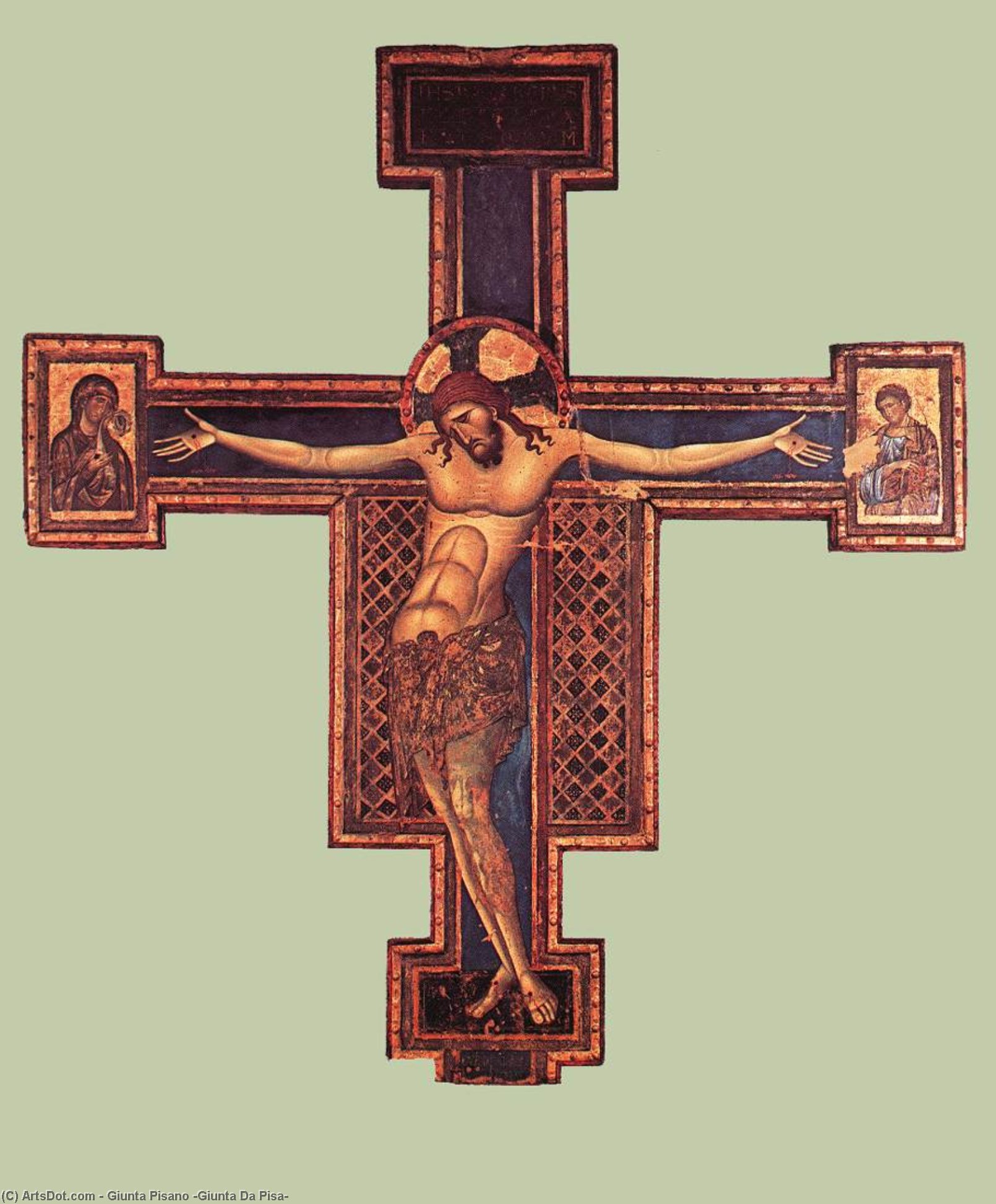 Wikioo.org - The Encyclopedia of Fine Arts - Painting, Artwork by Giunta Pisano (Giunta Da Pisa) - Crucifix