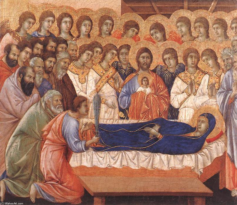 WikiOO.org - Encyclopedia of Fine Arts - Maľba, Artwork Duccio Di Buoninsegna - Death of the Virgin