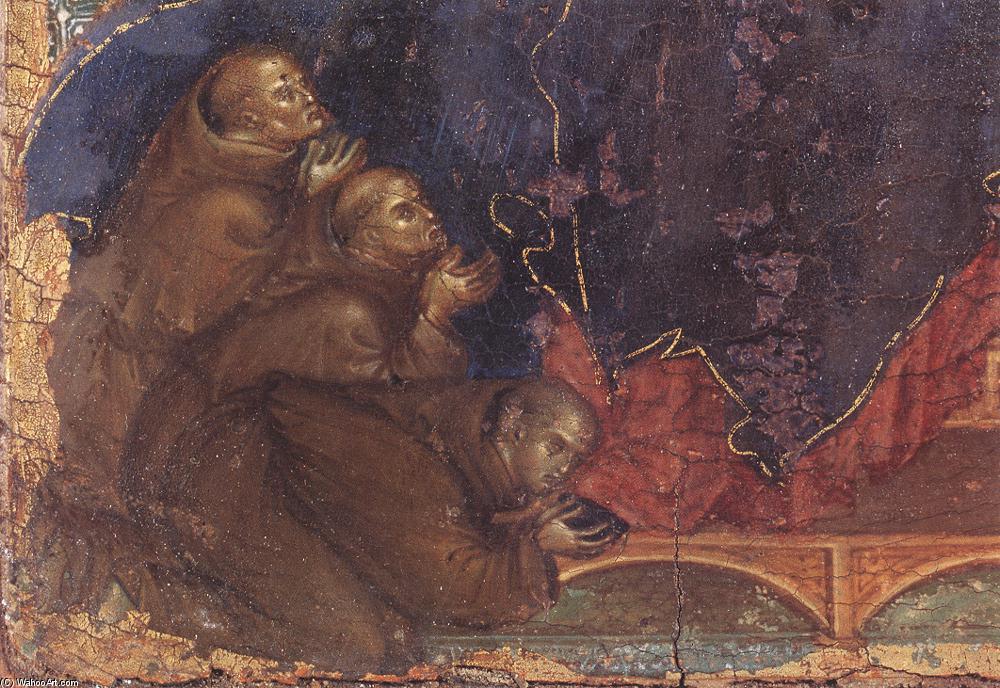 Wikioo.org - Die Enzyklopädie bildender Kunst - Malerei, Kunstwerk von Duccio Di Buoninsegna - Madonna der Franziskaner Ausschnitt
