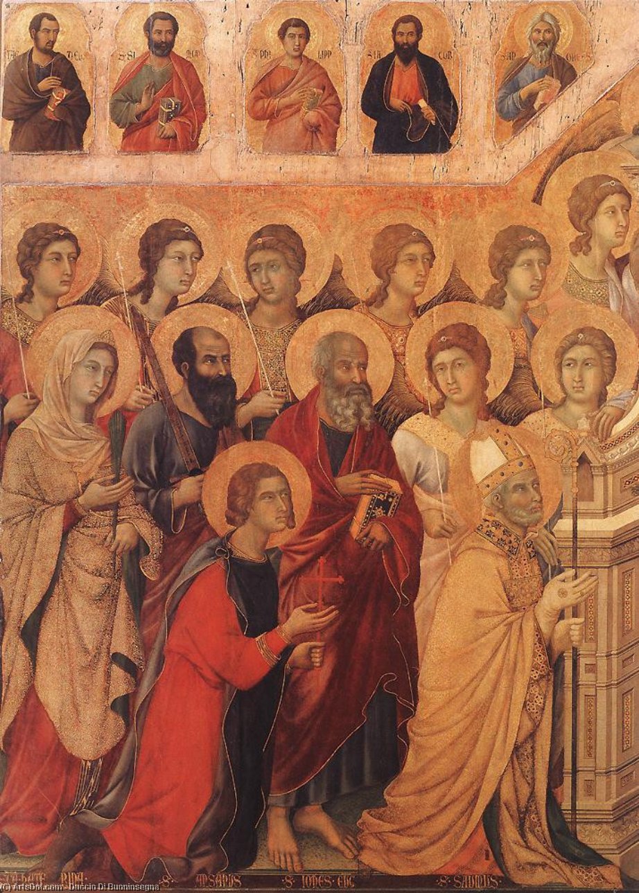 WikiOO.org - Enciklopedija dailės - Tapyba, meno kuriniai Duccio Di Buoninsegna - Maestà (detail) (21)