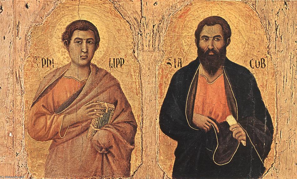 WikiOO.org - Güzel Sanatlar Ansiklopedisi - Resim, Resimler Duccio Di Buoninsegna - Maestà (detail) (26)