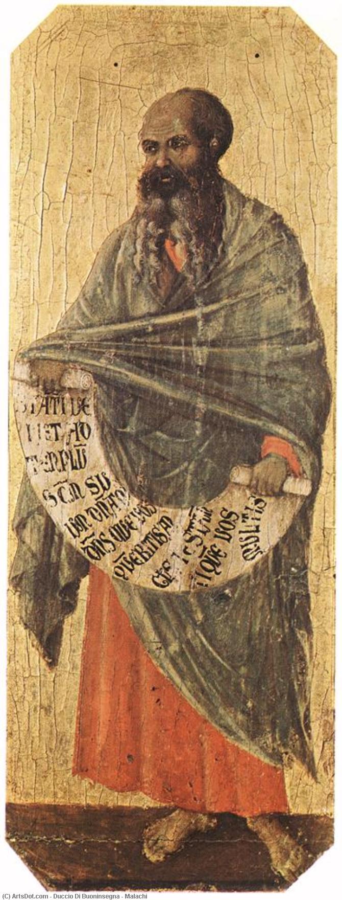 Wikioo.org - Die Enzyklopädie bildender Kunst - Malerei, Kunstwerk von Duccio Di Buoninsegna - Malachi