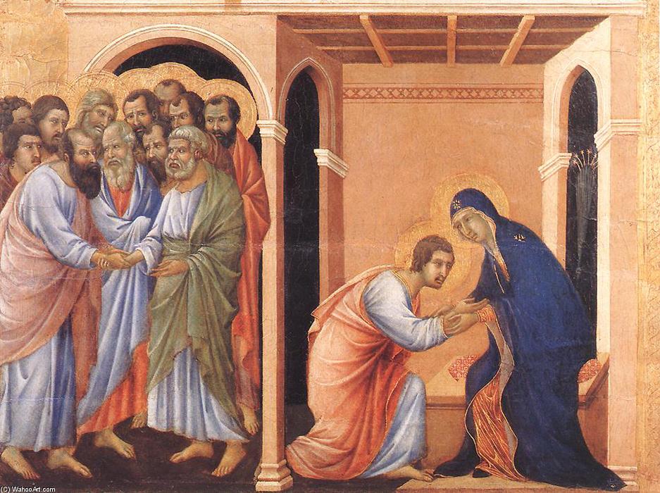 Wikioo.org - The Encyclopedia of Fine Arts - Painting, Artwork by Duccio Di Buoninsegna - Parting from St John