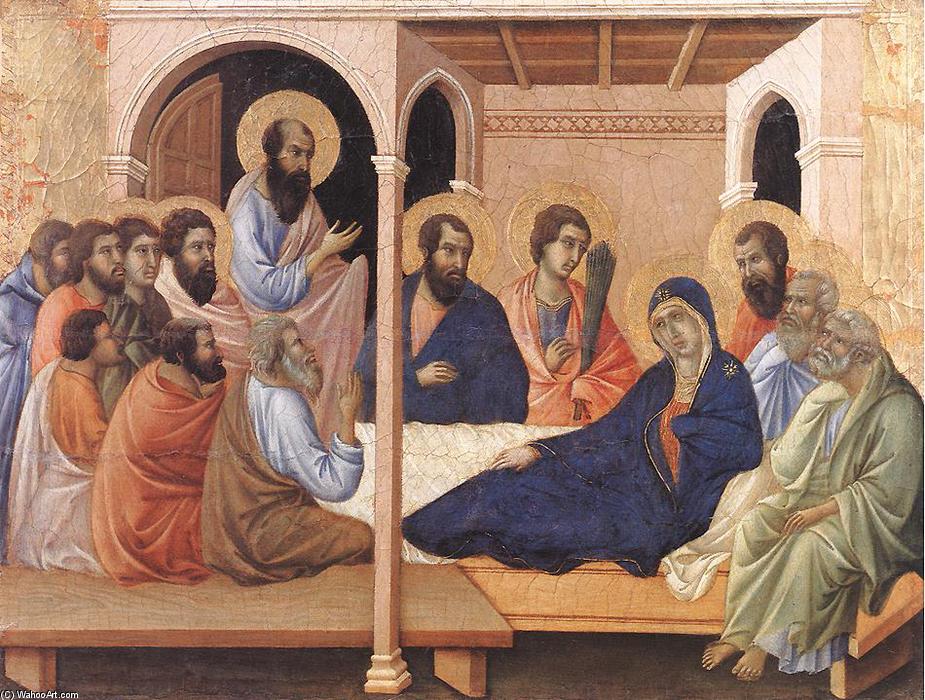 Wikioo.org - The Encyclopedia of Fine Arts - Painting, Artwork by Duccio Di Buoninsegna - Parting from the Apostles