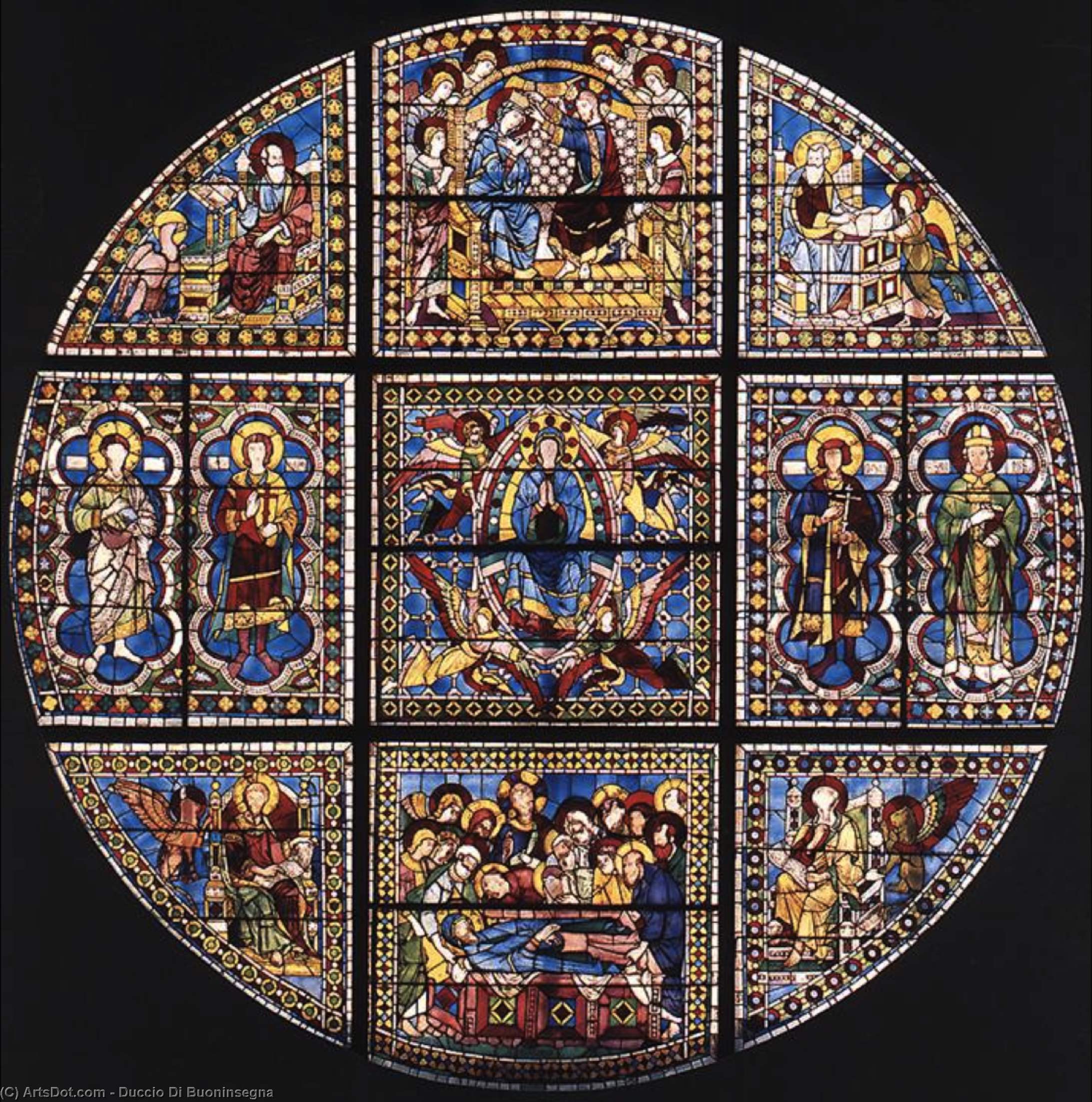 WikiOO.org - Encyclopedia of Fine Arts - Maleri, Artwork Duccio Di Buoninsegna - Window