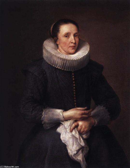 Wikioo.org - The Encyclopedia of Fine Arts - Painting, Artwork by Anthony Van Dyck - Portrait of a Woman