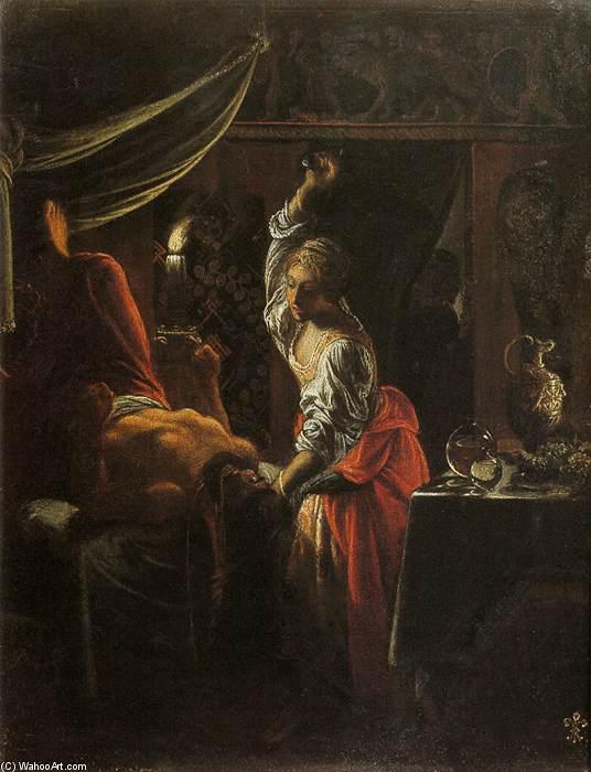 Wikioo.org - The Encyclopedia of Fine Arts - Painting, Artwork by Adam Elsheimer - Judith Beheading Holofernes