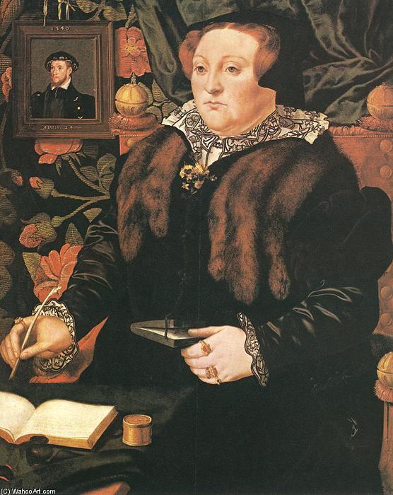 Wikioo.org - The Encyclopedia of Fine Arts - Painting, Artwork by Hans Eworth - Portrait of Lady Dacre