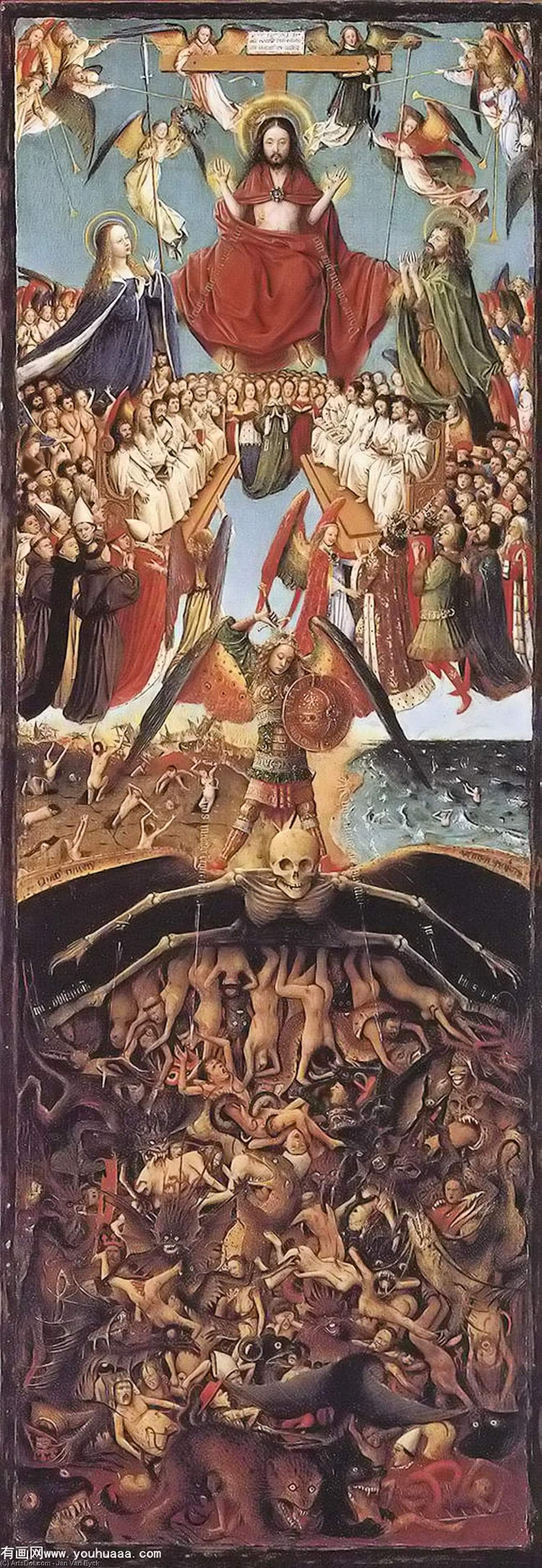 WikiOO.org - 百科事典 - 絵画、アートワーク Jan Van Eyck - 最後の審判
