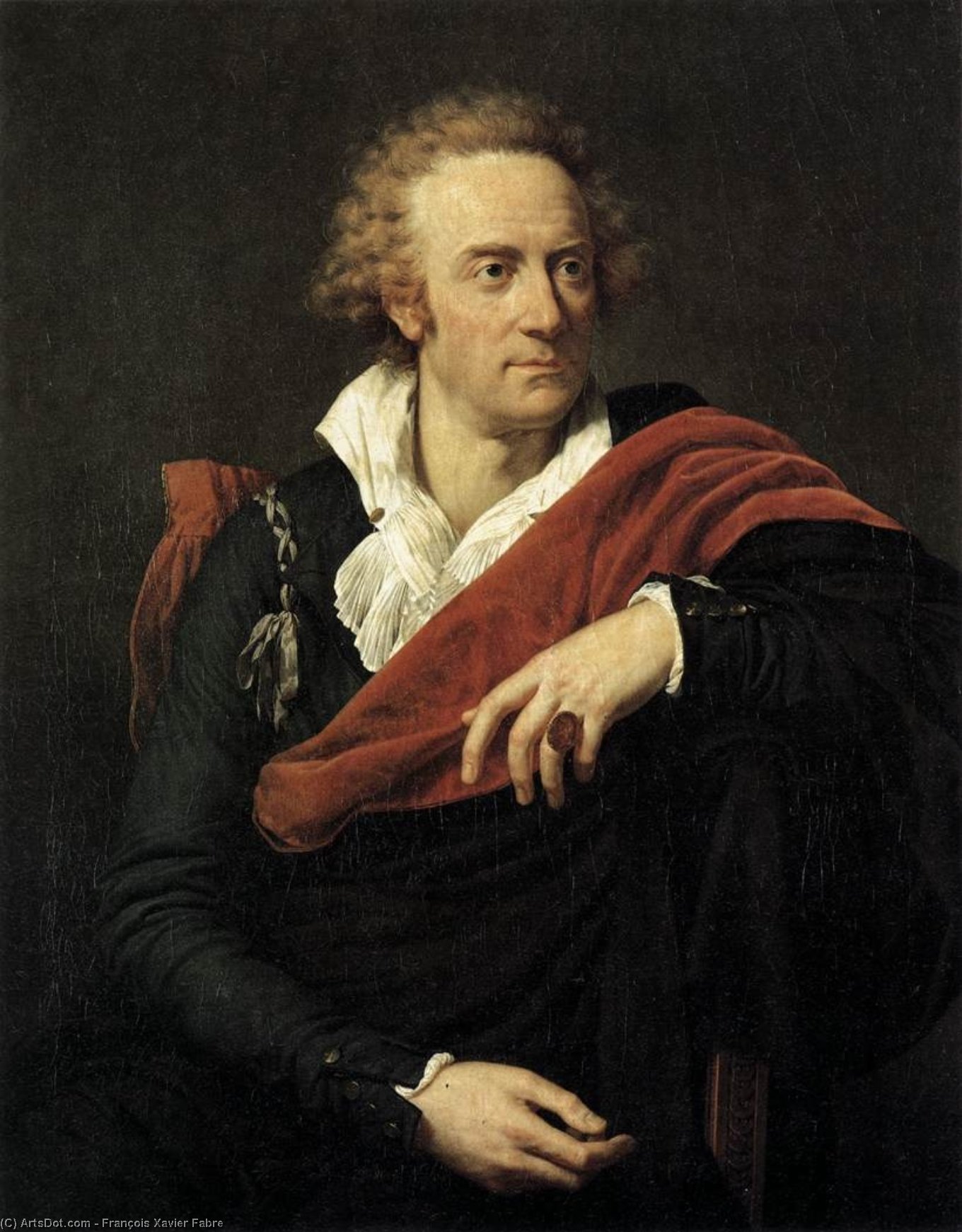Wikioo.org - The Encyclopedia of Fine Arts - Painting, Artwork by François Xavier Fabre - Portrait of Vittorio Alfieri