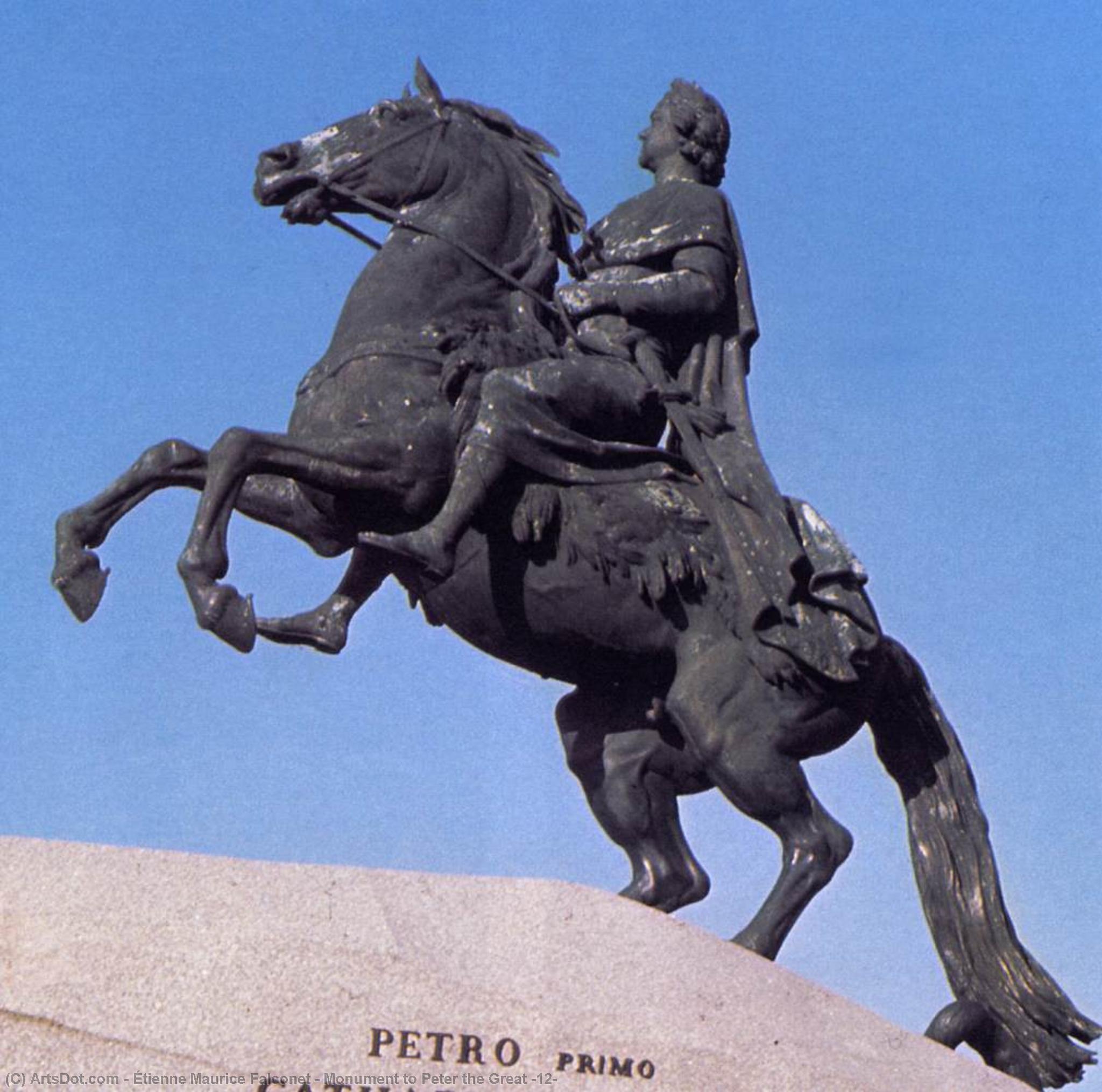 Wikioo.org - The Encyclopedia of Fine Arts - Painting, Artwork by Étienne Maurice Falconet - Monument to Peter the Great (12)