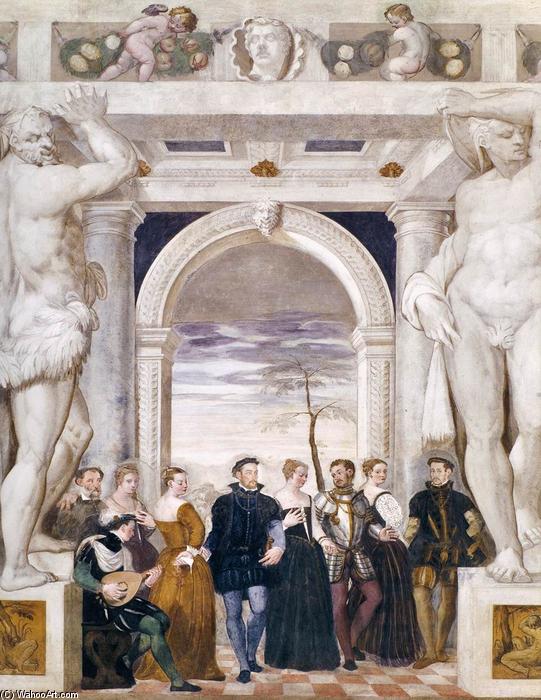 Wikioo.org - The Encyclopedia of Fine Arts - Painting, Artwork by Giovanni Antonio Fasolo - Invitation to Dance