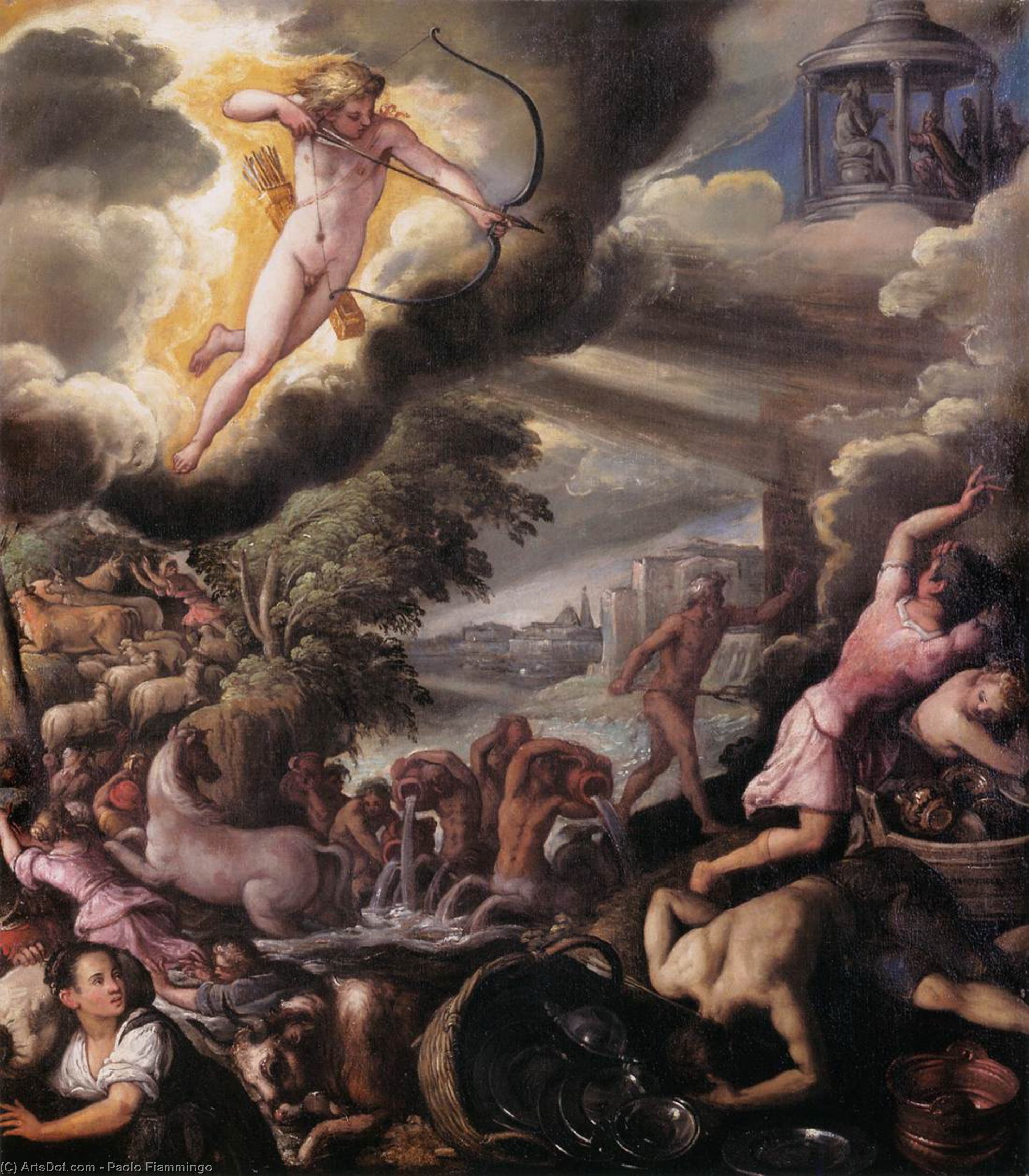 WikiOO.org - Encyclopedia of Fine Arts - Malba, Artwork Paolo Fiammingo - Apollo and Poseidon Punishing Troy